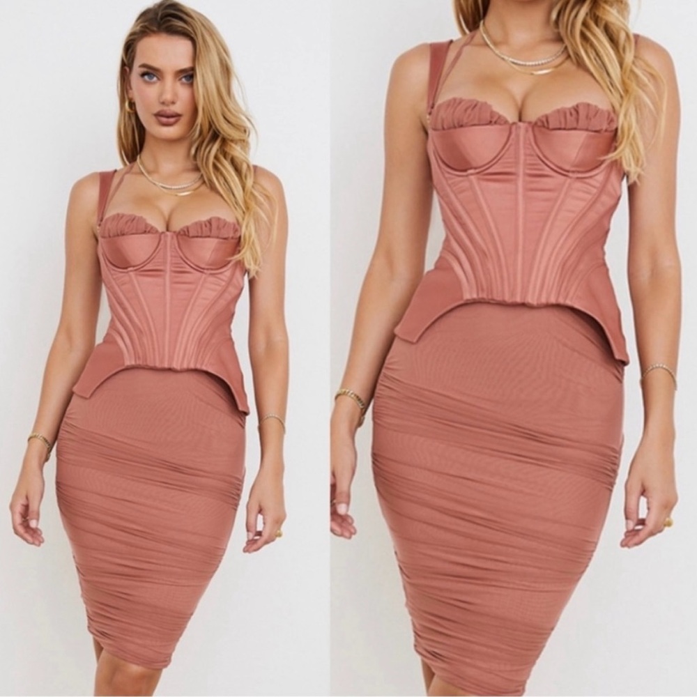 House of CB Mauve Midi Dress